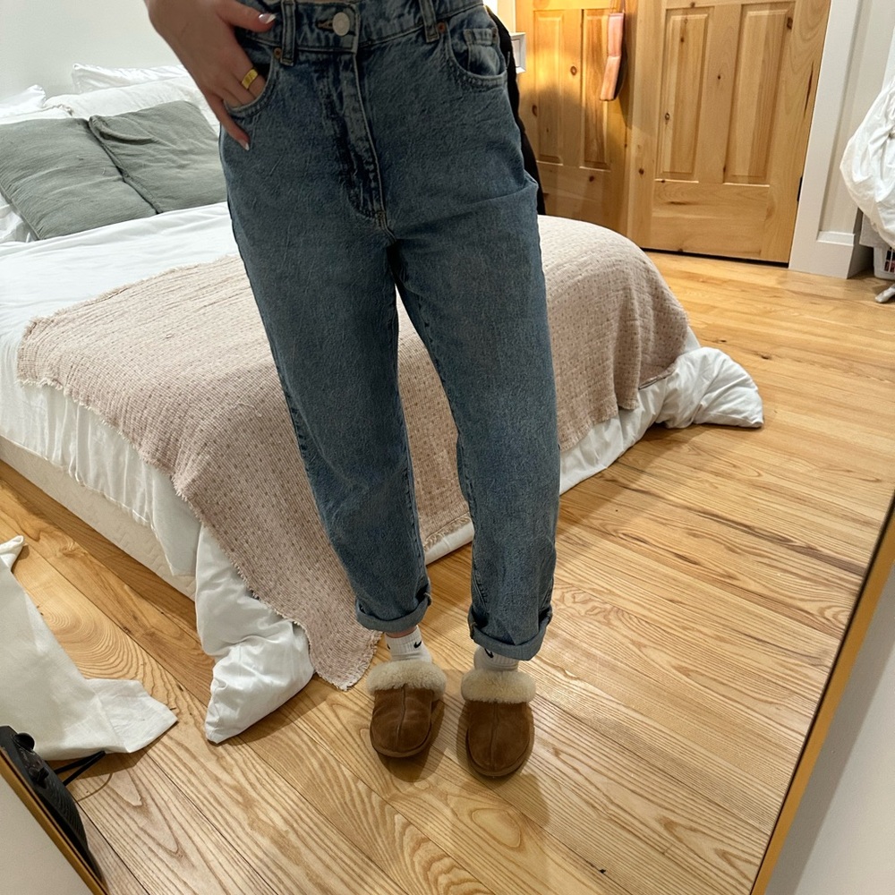 Garage Blue Straight Leg Jeans